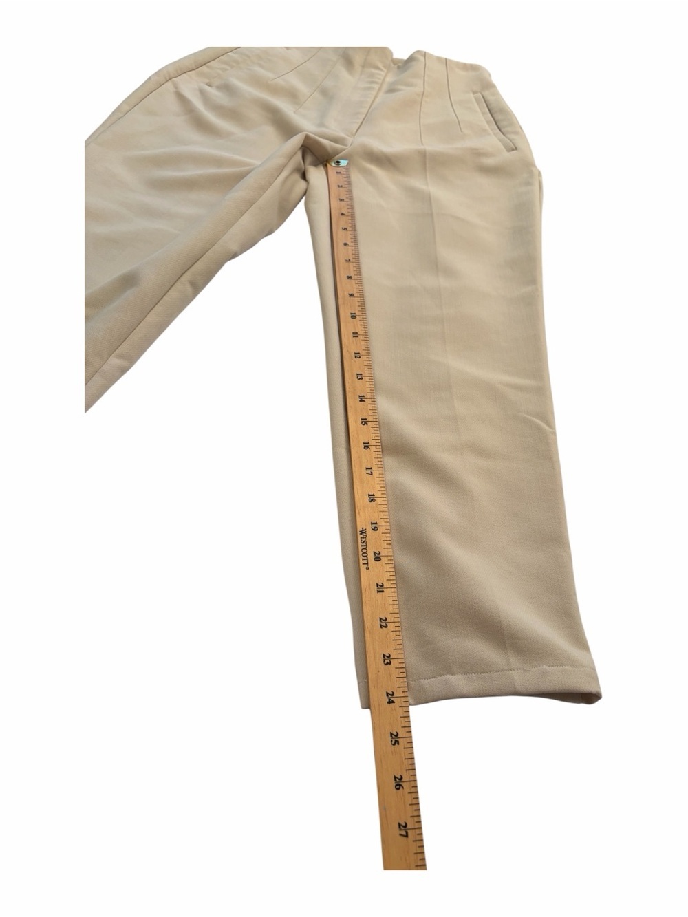 Zara tailored trousers-high-waisted-front pleats-side pockets -Size XS - Picture 2 of 8